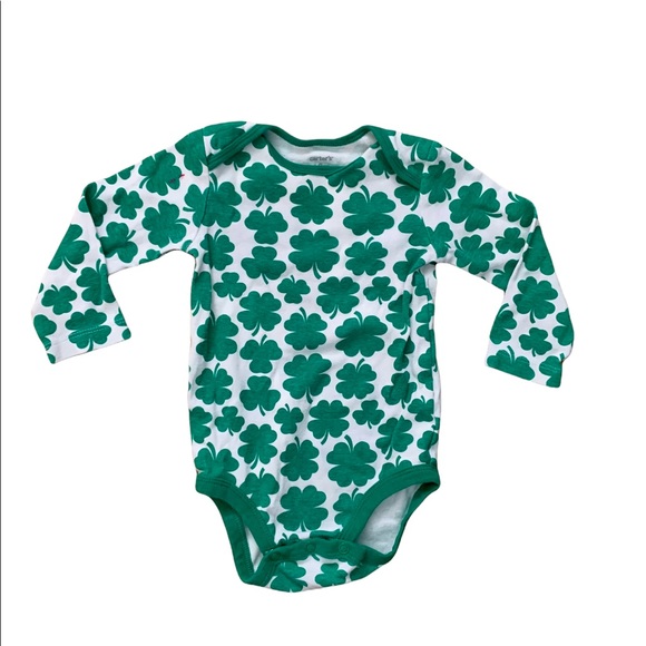 Carter's Other - Carter’s St. Patrick’s Day shamrock bodysuit onesie. 12 mo. GUC.